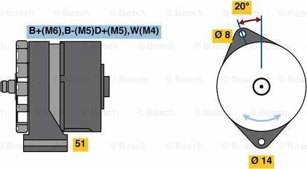 BOSCH 0 986 080 180 - Generator alexcarstop-ersatzteile.com