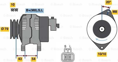 BOSCH 0 986 080 840 - Generator alexcarstop-ersatzteile.com