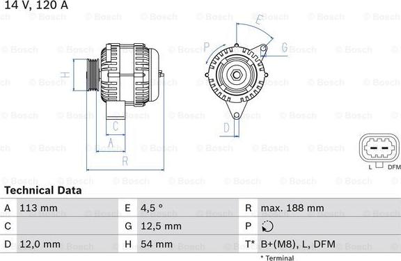 BOSCH 0 986 080 370 - Generator alexcarstop-ersatzteile.com