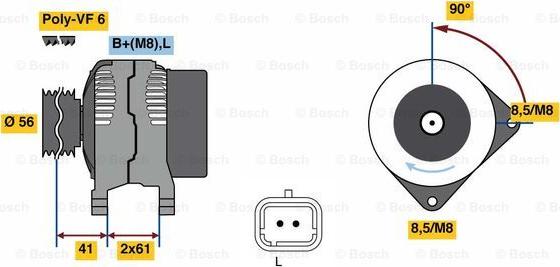 BOSCH 0 986 081 270 - Generator alexcarstop-ersatzteile.com