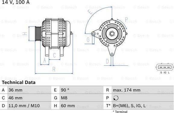 BOSCH 0 986 082 760 - Generator alexcarstop-ersatzteile.com