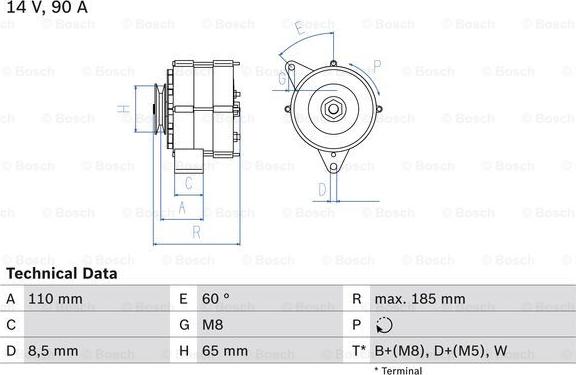 BOSCH 0 986 039 090 - Generator alexcarstop-ersatzteile.com