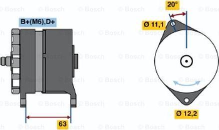 BOSCH 0 986 034 420 - Generator alexcarstop-ersatzteile.com