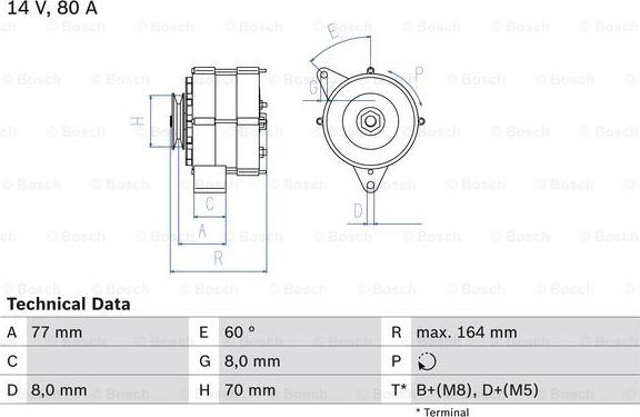 BOSCH 0 986 034 110 - Generator alexcarstop-ersatzteile.com