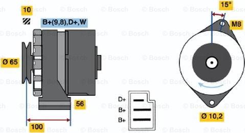 BOSCH 0 986 034 180 - Generator alexcarstop-ersatzteile.com