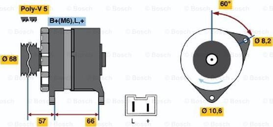 BOSCH 0 986 034 841 - Generator alexcarstop-ersatzteile.com