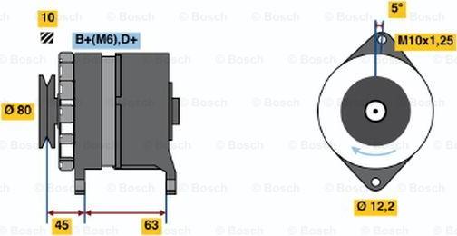 BOSCH 0 986 034 390 - Generator alexcarstop-ersatzteile.com