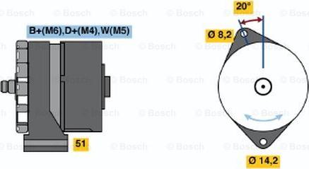 BOSCH 0 986 034 350 - Generator alexcarstop-ersatzteile.com