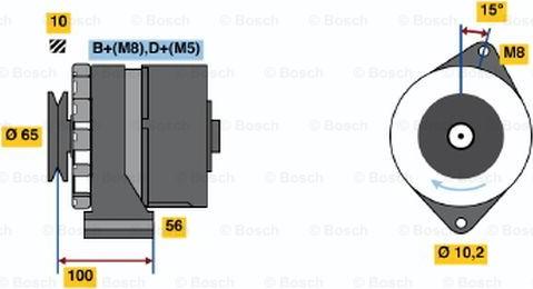 BOSCH 0 986 034 250 - Generator alexcarstop-ersatzteile.com