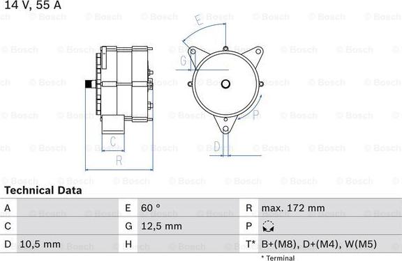 BOSCH 0 986 034 260 - Generator alexcarstop-ersatzteile.com