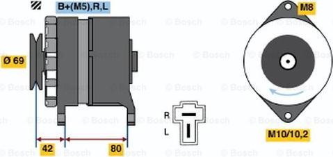 BOSCH 0 986 034 281 - Generator alexcarstop-ersatzteile.com