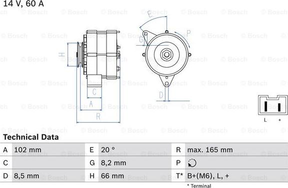 BOSCH 0 986 034 740 - Generator alexcarstop-ersatzteile.com