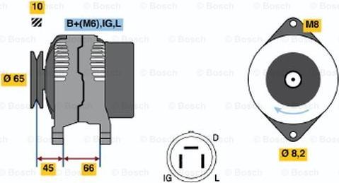 BOSCH 0 986 035 461 - Generator alexcarstop-ersatzteile.com