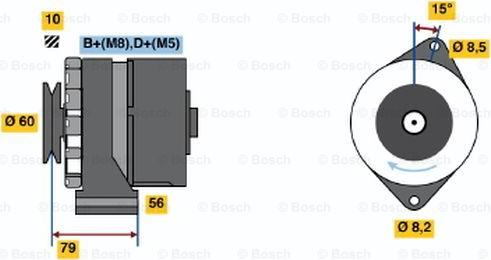 BOSCH 0 986 035 010 - Generator alexcarstop-ersatzteile.com