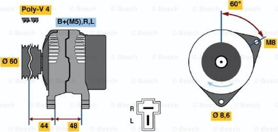 BOSCH 0 986 035 291 - Generator alexcarstop-ersatzteile.com