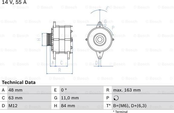 BOSCH 0 986 035 760 - Generator alexcarstop-ersatzteile.com