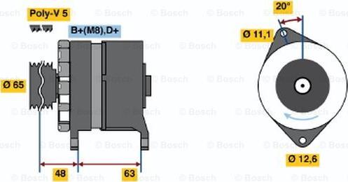 BOSCH 0 986 035 710 - Generator alexcarstop-ersatzteile.com