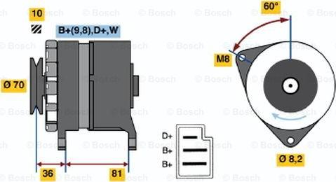 BOSCH 0 986 036 010 - Generator alexcarstop-ersatzteile.com