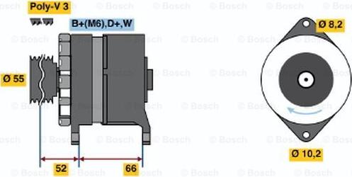 BOSCH 0 986 036 860 - Generator alexcarstop-ersatzteile.com