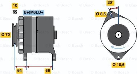 BOSCH 0 986 030 990 - Generator alexcarstop-ersatzteile.com