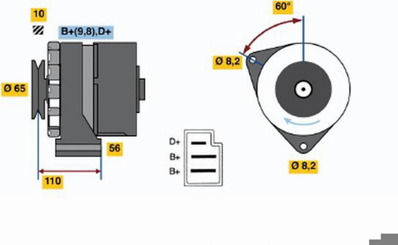 BOSCH 0986030590 - Generator alexcarstop-ersatzteile.com