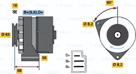 BOSCH 0 986 030 580 - Generator alexcarstop-ersatzteile.com