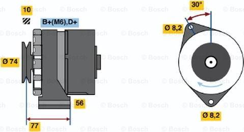 BOSCH 0 986 030 690 - Generator alexcarstop-ersatzteile.com