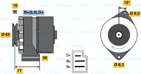 BOSCH 0 986 030 620 - Generator alexcarstop-ersatzteile.com