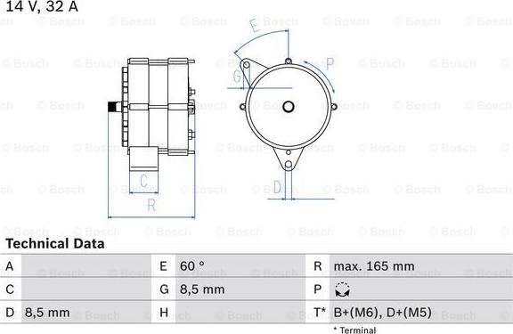 BOSCH 0 986 030 130 - Generator alexcarstop-ersatzteile.com