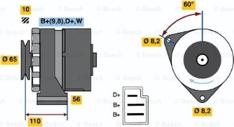 BOSCH 0 986 031 480 - Generator alexcarstop-ersatzteile.com