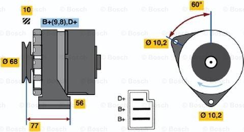 BOSCH 0 986 031 420 - Generator alexcarstop-ersatzteile.com