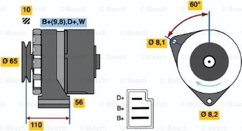 BOSCH 0 986 031 500 - Generator alexcarstop-ersatzteile.com