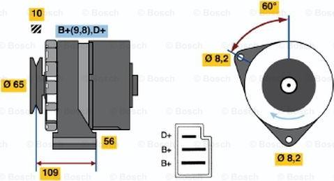 BOSCH 0 986 031 520 - Generator alexcarstop-ersatzteile.com