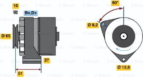 BOSCH 0 986 031 090 - Generator alexcarstop-ersatzteile.com