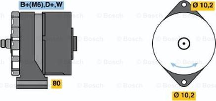 BOSCH 0 986 031 250 - Generator alexcarstop-ersatzteile.com