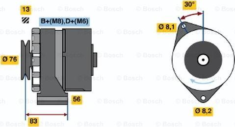 BOSCH 0 986 038 641 - Generator alexcarstop-ersatzteile.com