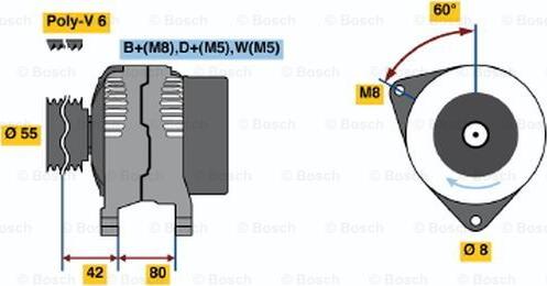 BOSCH 0 986 038 650 - Generator alexcarstop-ersatzteile.com