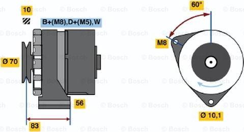 BOSCH 0 986 038 100 - Generator alexcarstop-ersatzteile.com