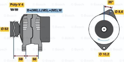 BOSCH 0 986 038 881 - Generator alexcarstop-ersatzteile.com