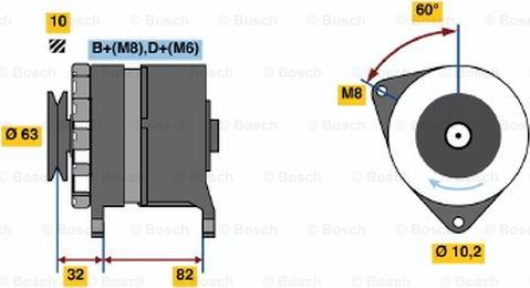 BOSCH 0 986 038 300 - Generator alexcarstop-ersatzteile.com