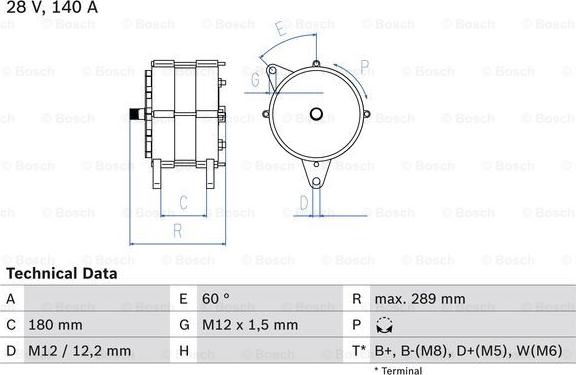 BOSCH 0 986 038 290 - Generator alexcarstop-ersatzteile.com