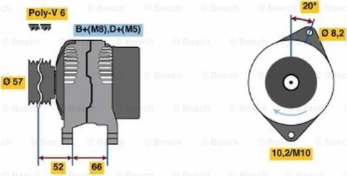 BOSCH 0 986 038 750 - Generator alexcarstop-ersatzteile.com