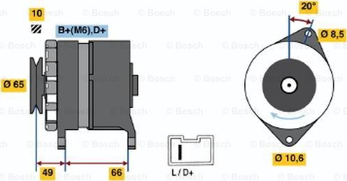 BOSCH 0 986 033 980 - Generator alexcarstop-ersatzteile.com