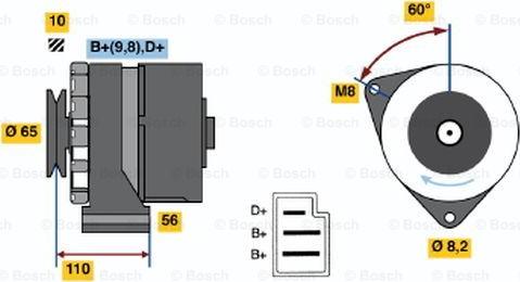 BOSCH 0 986 033 180 - Generator alexcarstop-ersatzteile.com