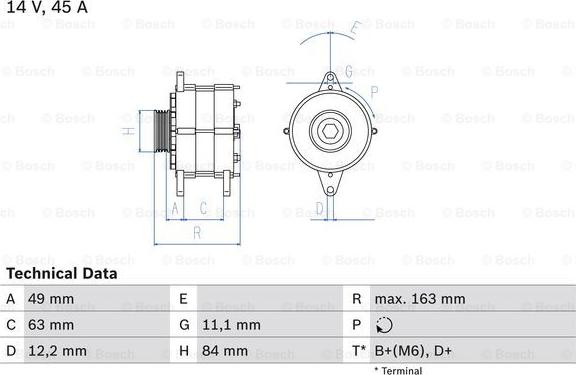 BOSCH 0 986 033 880 - Generator alexcarstop-ersatzteile.com