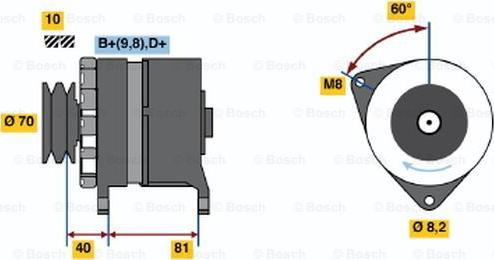 BOSCH 0 986 033 240 - Generator alexcarstop-ersatzteile.com