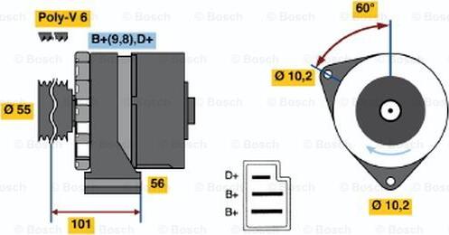 BOSCH 0 986 033 730 - Generator alexcarstop-ersatzteile.com