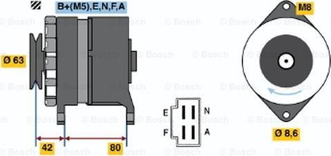 BOSCH 0 986 032 451 - Generator alexcarstop-ersatzteile.com