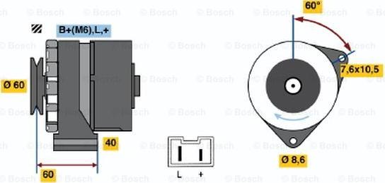 BOSCH 0 986 032 080 - Generator alexcarstop-ersatzteile.com