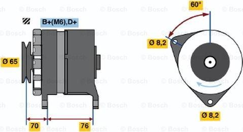 BOSCH 0 986 037 460 - Generator alexcarstop-ersatzteile.com